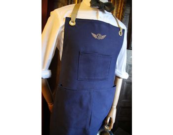 SU Canvas Workshop Apron in Navy Blue